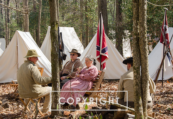 Reenactors at Bentonville Battleground, NC