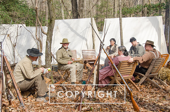 Reenactors at Bentonville Battleground, NC