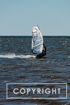 Windsurfing on Hatteras Island.