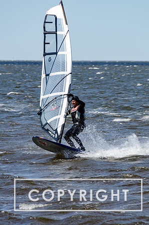 Windsurfing on Hatteras Island.