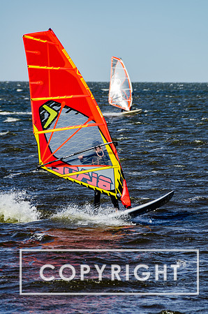 Windsurfing on Hatteras Island.