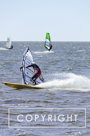 Windsurfing on Hatteras Island.